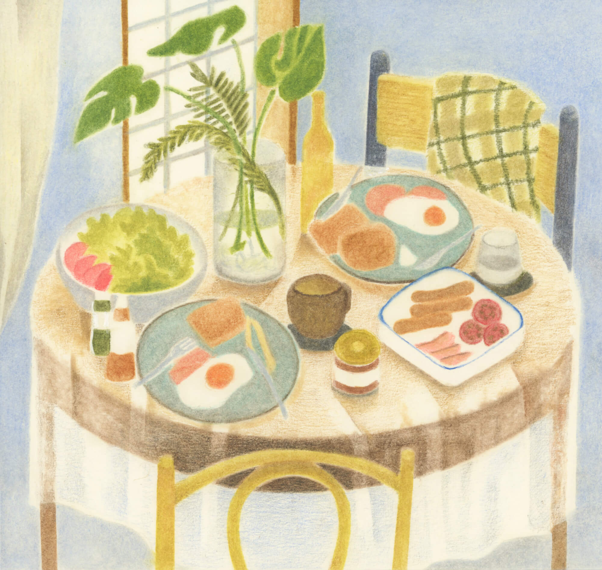 朝食イラスト