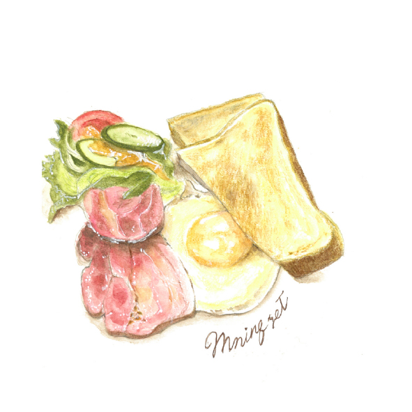 朝食イラスト