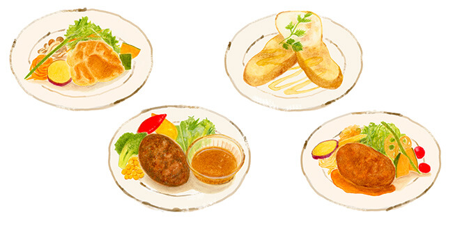 定食イラスト